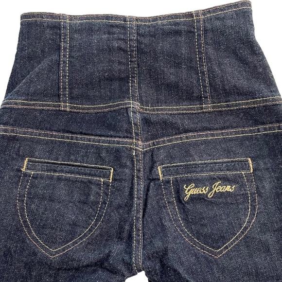 Guess Jeans Authentic Ultra High-Waisted Skinny Jeans Women 23 Stretch Deep Blue - Picture 2 of 9